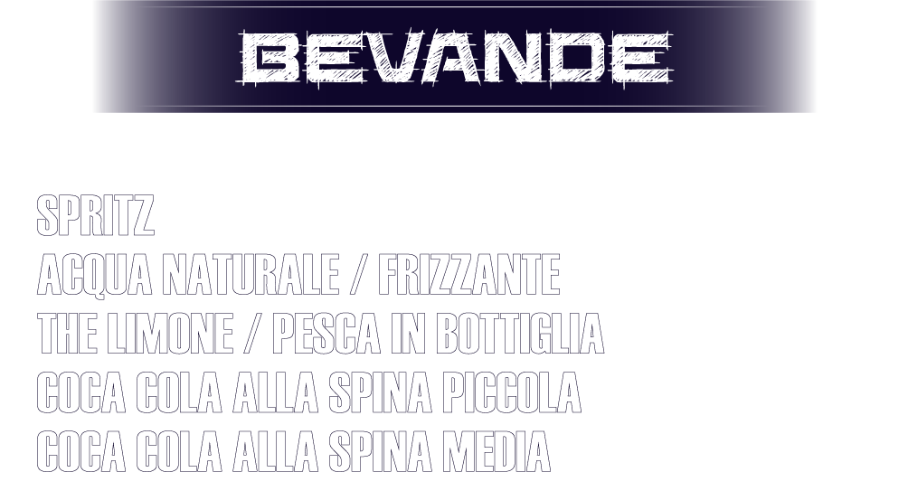 oops.. qualcosa è andato storto nel caricamento del menu'. Perdonaci :( 